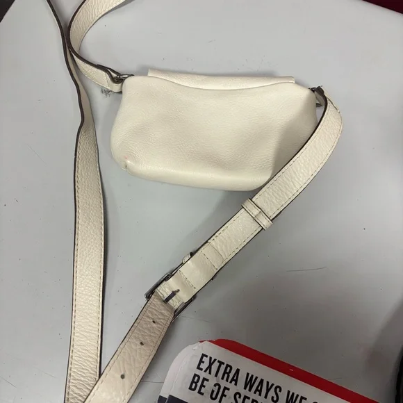 Aimee Kestenberg Broadway Mini White Leather Crossbody Bag - Picture 4 of 4